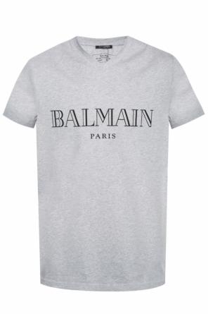 T-shirt with a printed logo, zdjęcie 1 T-shirt with a printed logo od Balmain